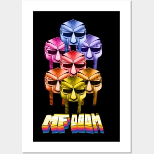 retro mf doom mask Posters and Art